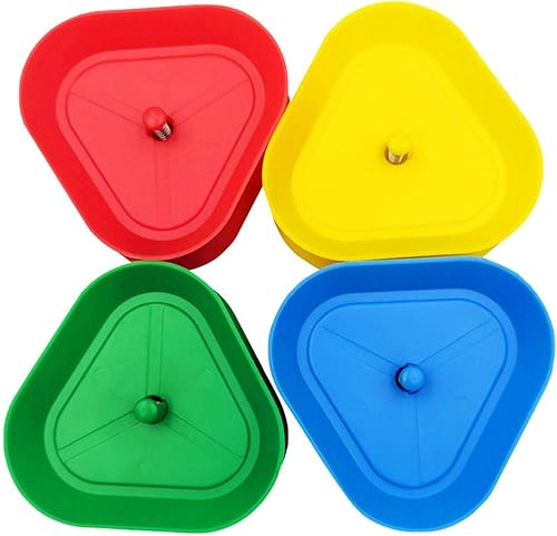 Miniatura 7 de Paquete de 4 portatarjetas triangulares, soporte para cartas en forma de triángulo, manos en forma de triángulo, soportes para juegos de cartas, 4