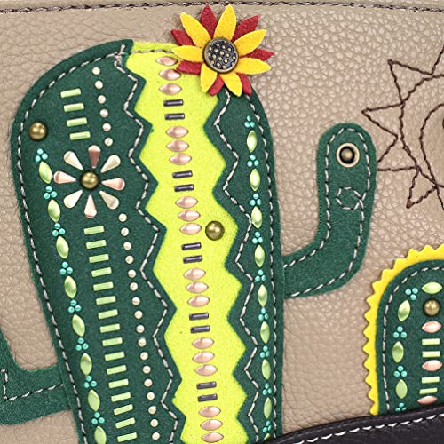 CHALA Dazzled Mini Crossbody/Purse with Convertible Strap Stylish, Compact, Versatile - Cactus - taupe2