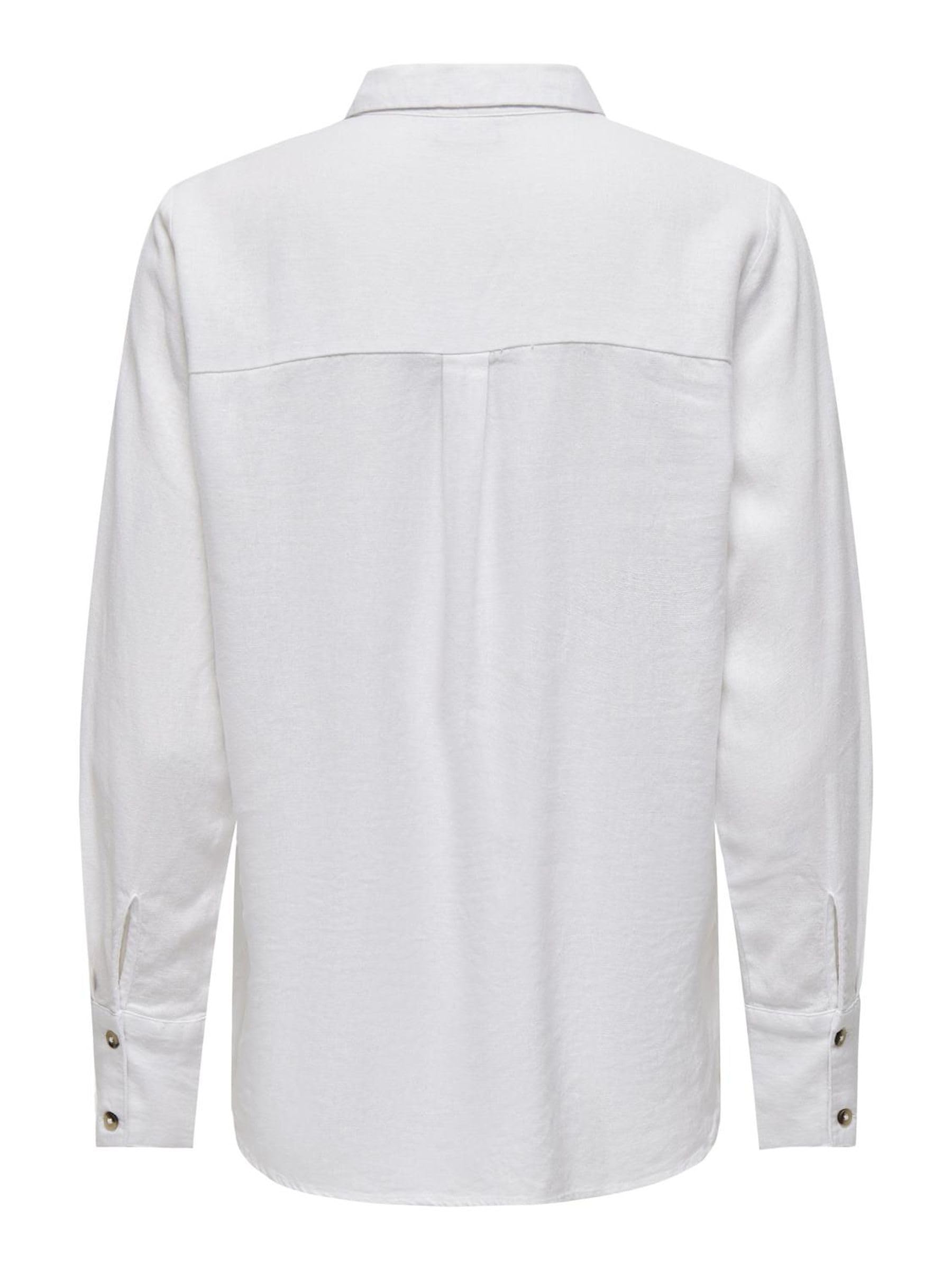 JDY SAY L/S Linen Loose Shirt WVN NOOS, Kalamata, M