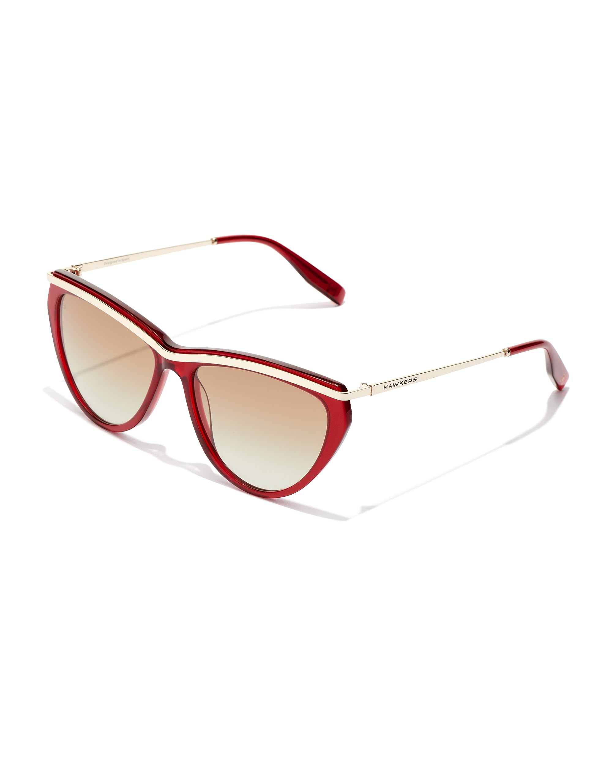 Hawkers Women's Brown/Red Sunglasses Bow - Cherry Nature