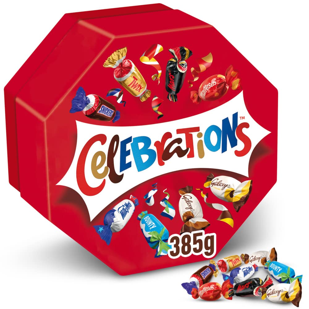 CELEBRATIONS Caja de Mix de Chocolatinas en formato Mini, chocolate regalo (8 x 385g)
