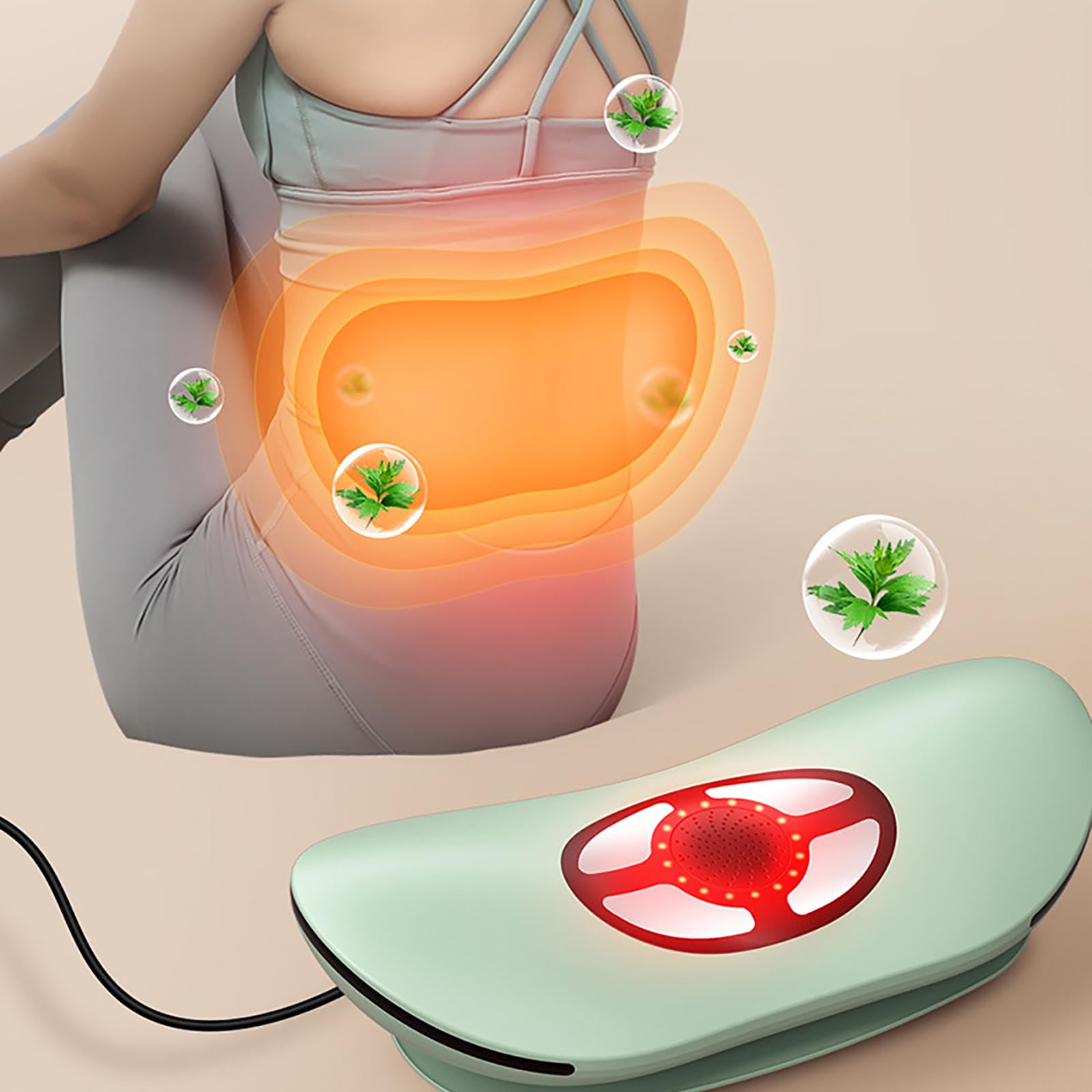 Massaggiatore Elettrico Schiena E Sciatica – Dispositivo Di Trazione Lombare Con Calore E Vibrazione, Sollievo Dalle Tensioni, E Riscaldante Alla Vita,Black-One Size