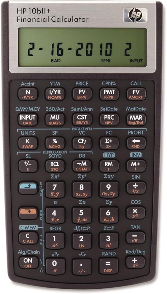 HP 10bII+ Financial Calculator : Amazon.com.mx: Electrónicos