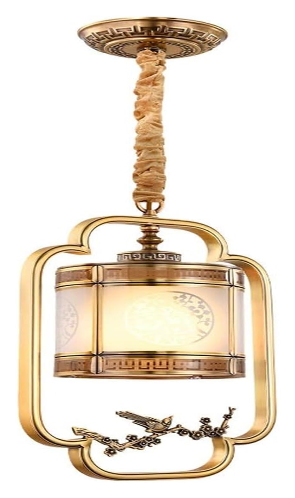ZTCHSENZT Chinese Style Copper Chandelier Bedroom Bedside Aisle Restaurant Study Tea Room Chandelier, Wall lamps, zq-1103