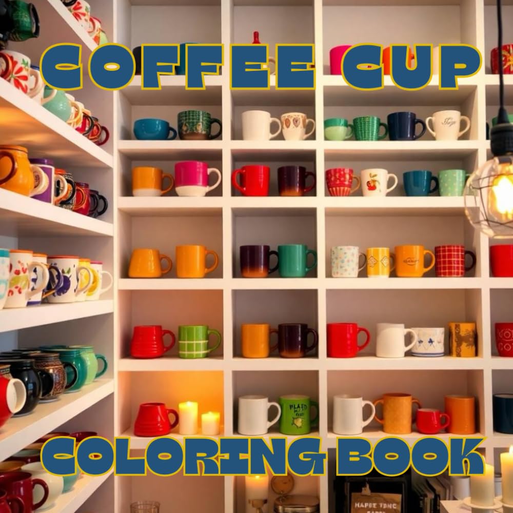 Coffee Cup Coloring Book