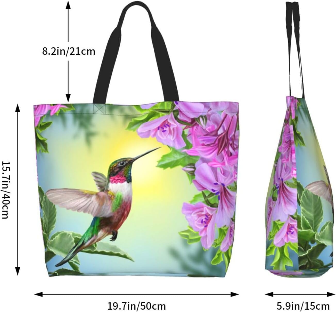 Thanksgiving Turkey Tote Bag Casual Portable Shoulder Bags Reusable Handbag For Women Travel Shopping - Image 6
