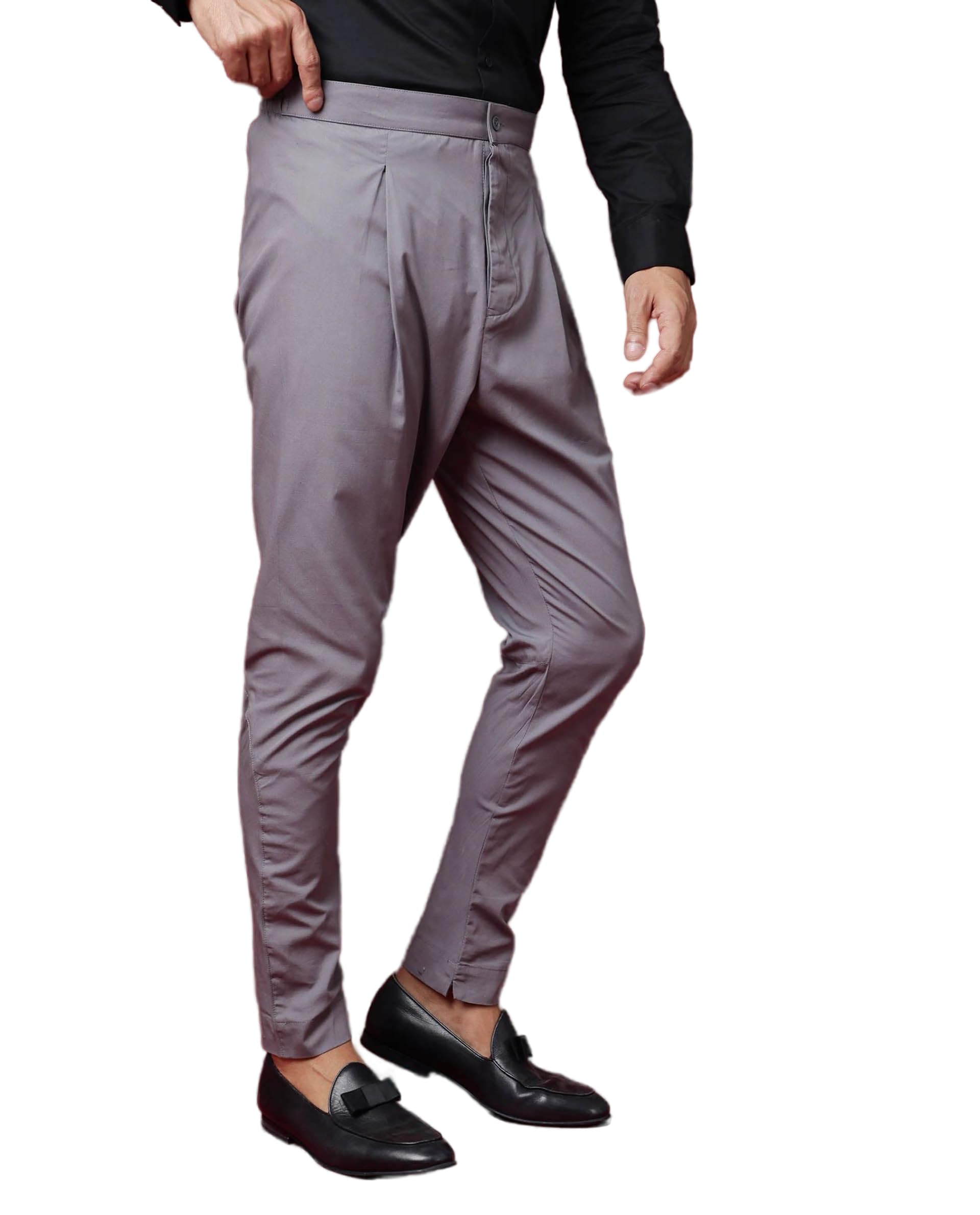 rare rabbit Men's Pajama-3 Slim Solid Viscose Pyjama-picture-20
