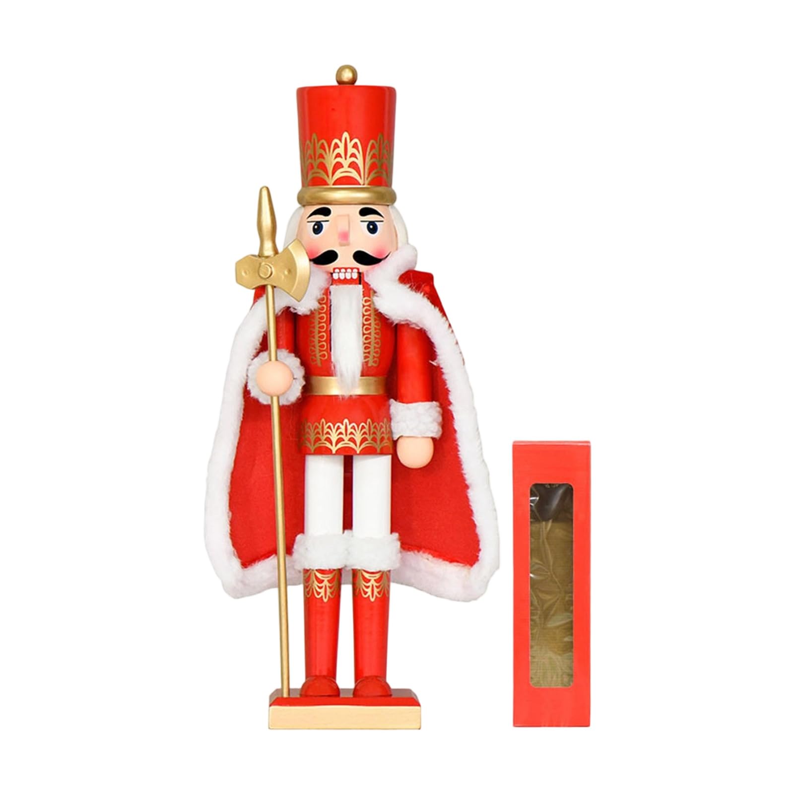 PANGBOER Christmas Nutcrackers Figures, Wooden Soldier Christmas Decorations Traditional Nutcrackers Decorations Gift Figures