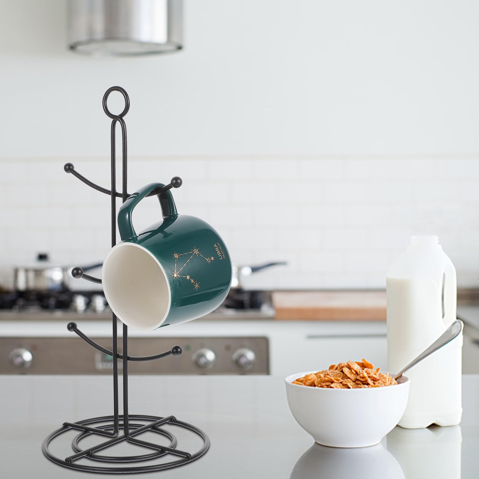Tassenständer, Tassenständer, Tassenbaum, Küchenarbeitsplatte, Organizer, Kaffeezubehör, Teetassenhalter, Metallständer, Tassenständer