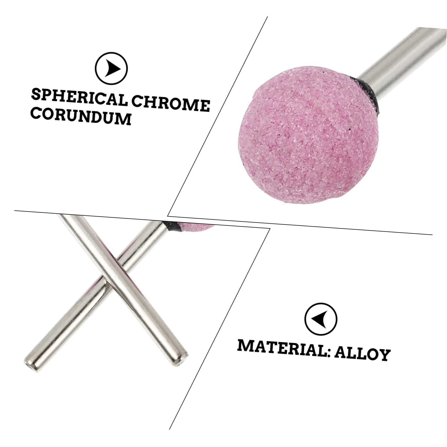 ARTIBETTER 100pcs Polishing Heads Spherical Grinding Wheel Handle for Long-Lasting Performance
