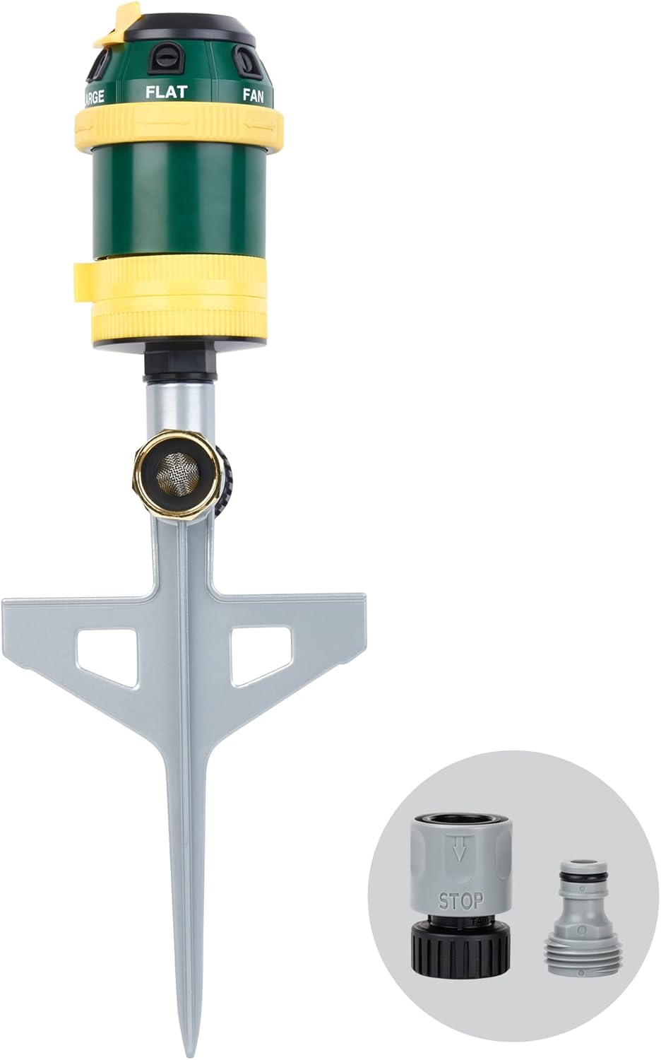 Melnor 65161AMZ 6 Pattern Rotary Sprinkler w/Spike Spike Gear Sprinkler