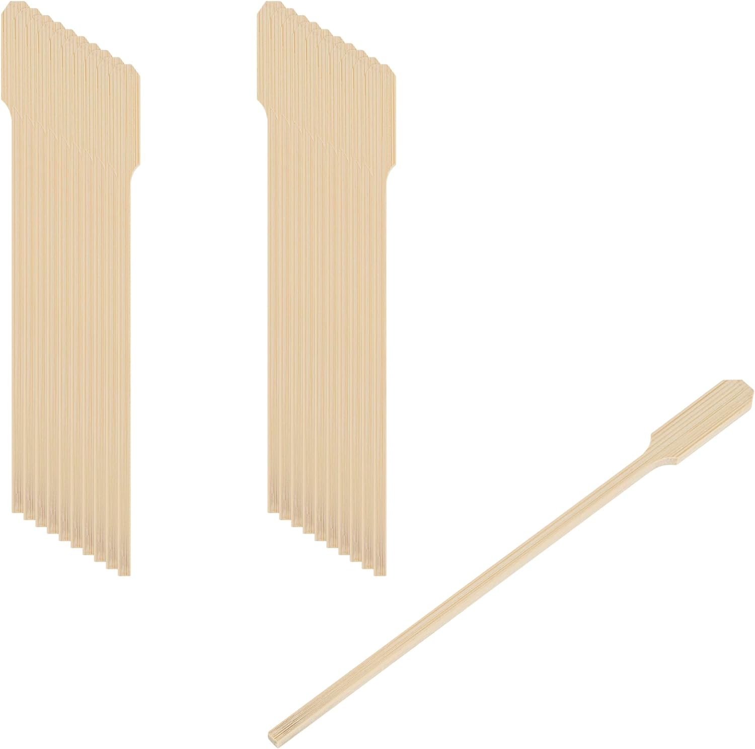 Restaurantware 6 Inch Coffee Stirrers 1000 Paddle Handle Stir Sticks - Premium Disposable Natural Bamboo Wooden Stir Sticks For Tea And Hot Beverages