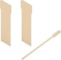 Vista 1 de Restaurantware Agitadores de café de 6 pulgadas, 1000 palitos de remo con mango de paleta, biodegradables, desechables, palitos de madera de bambú