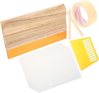 Screen Printing Kit with Ink Scraper, Wood Handle