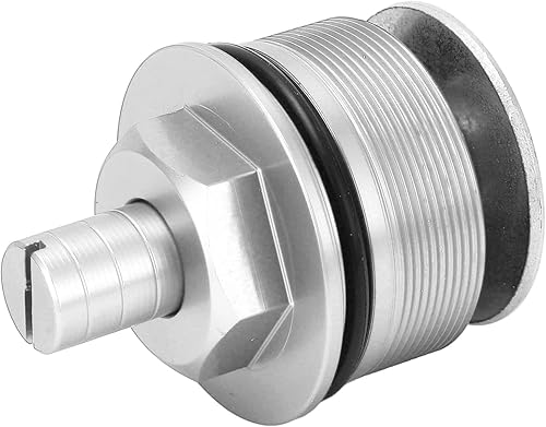 Miniatura 6 de OUKENS 2 tornillos de horquilla ajustables de 1.614 pulgadas, tapa de horquilla de precarga, cubierta de horquilla de precarga, cubierta de tornillo