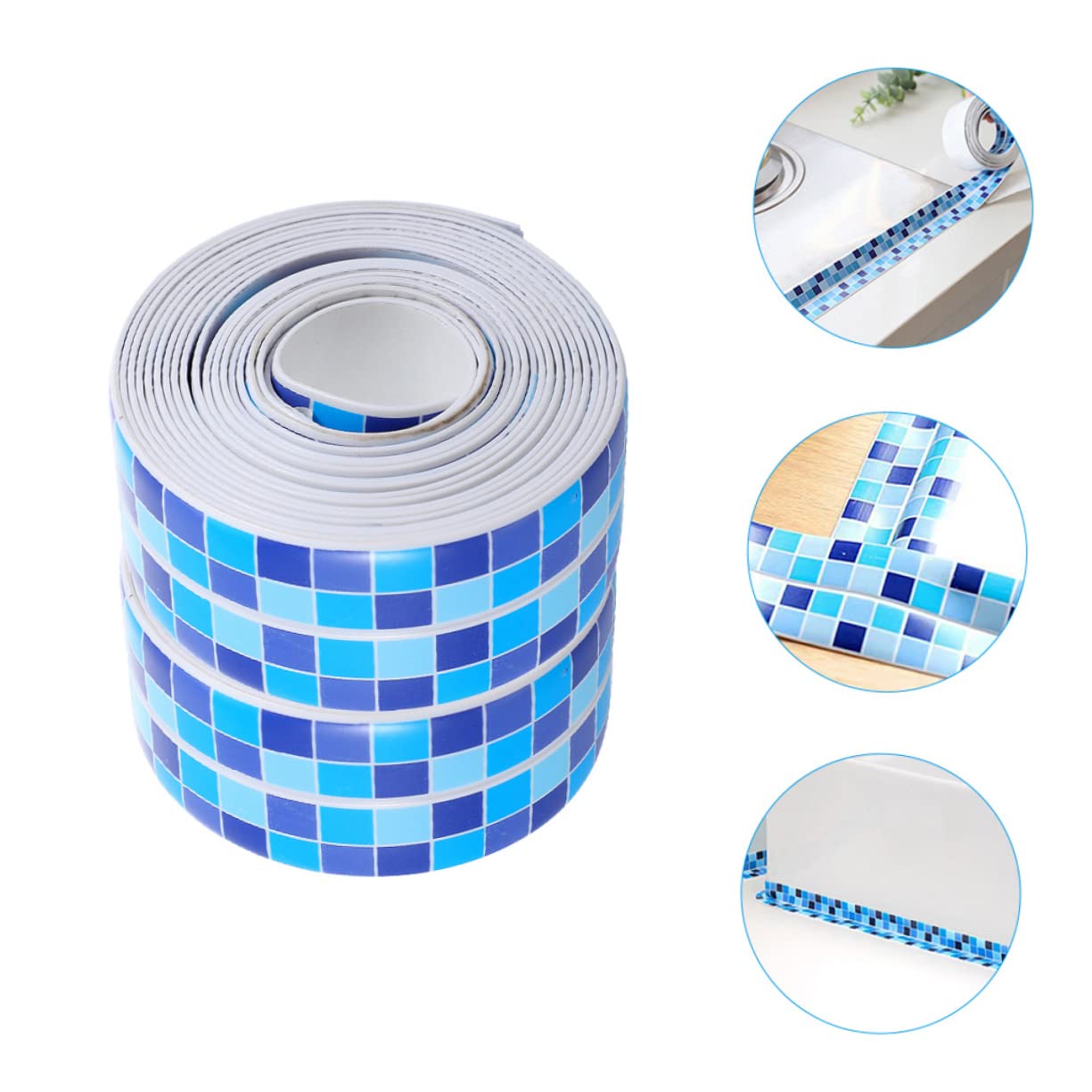 LIFKOME 2pcs Waterproof Self-Adhesive Caulk Sealer Tape for Kitchen and Bathroom Professional Bath Sealing Strip White Caulk Tape for Shower and Sink