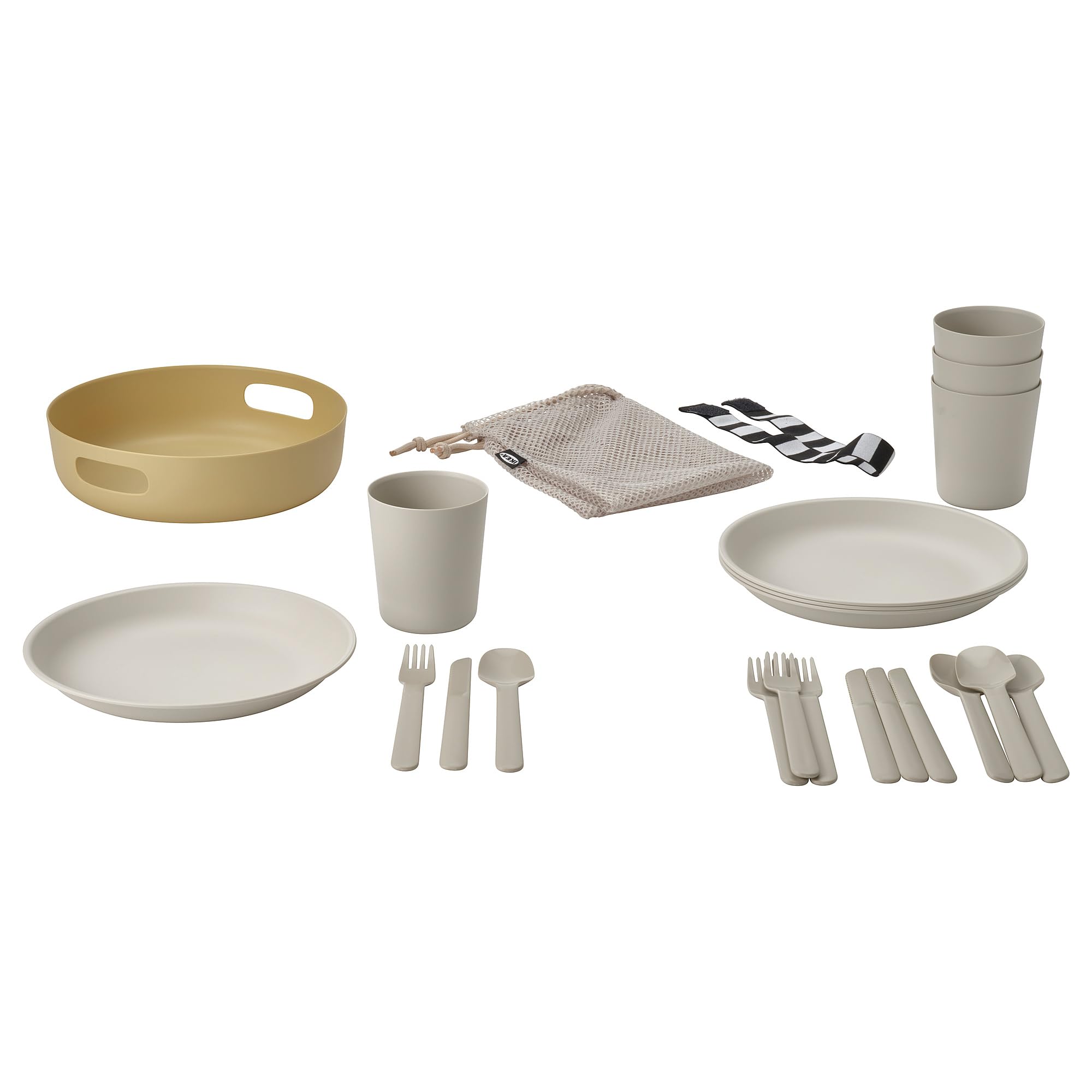 Marulk set de pique-nique 21 pièces vaisselle camping extérieure lavable