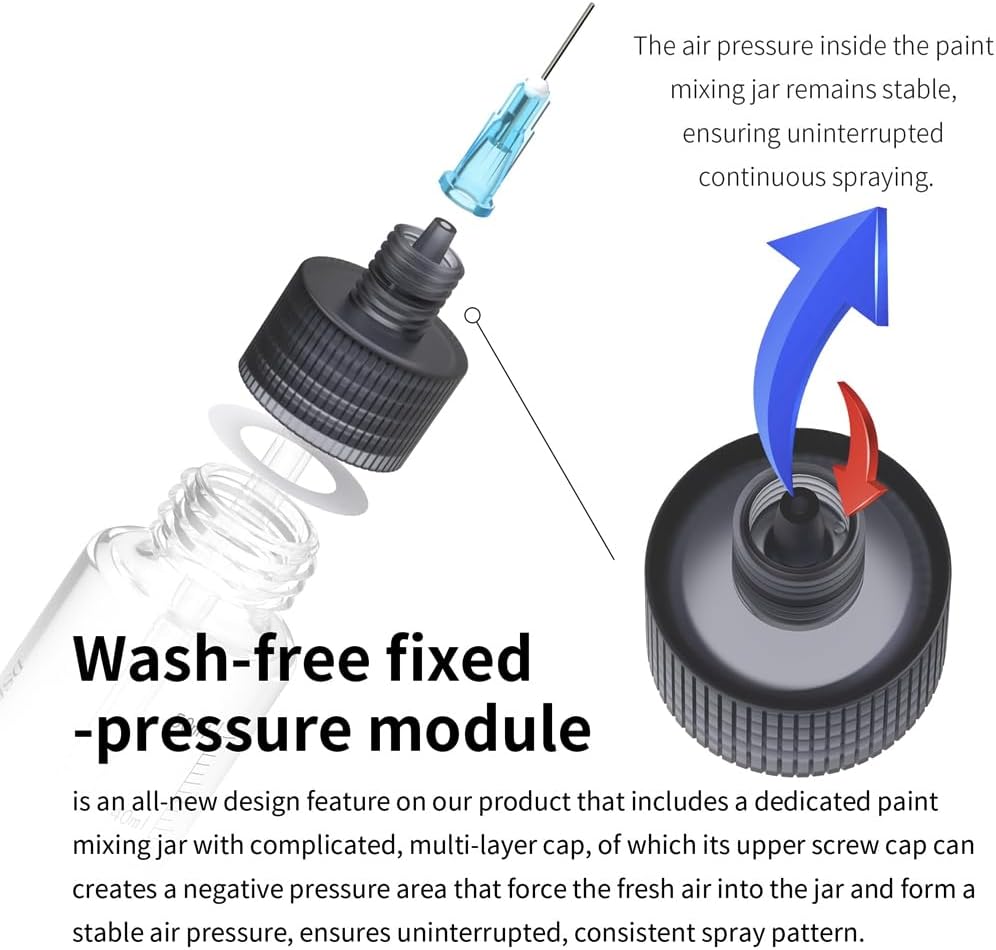 PT-AB Wash-Free Airbrush Quick Paint Change for Models for Models Painting Tool Marker Rack Hobby DIY Craft Tools