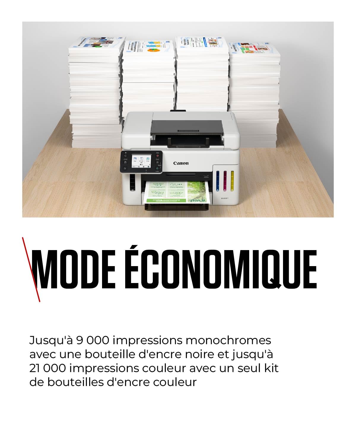 Canon MAXIFY GX6550 Imprimante Jet d'encre à Réservoir | Wi-FI | Économique