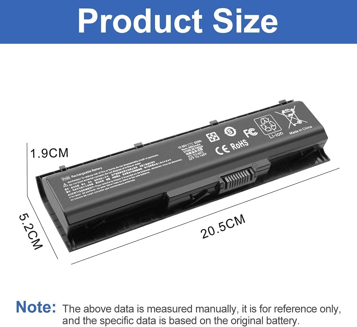 Exmate Batterie PA06 HQ-TRE HSTNN-DB7K 849911-850 849571-221 pour HP Omen 17-w000 Pavilion 17-ab000 17-ab200 17-ab300 17-ab400 17t-ab200 Series