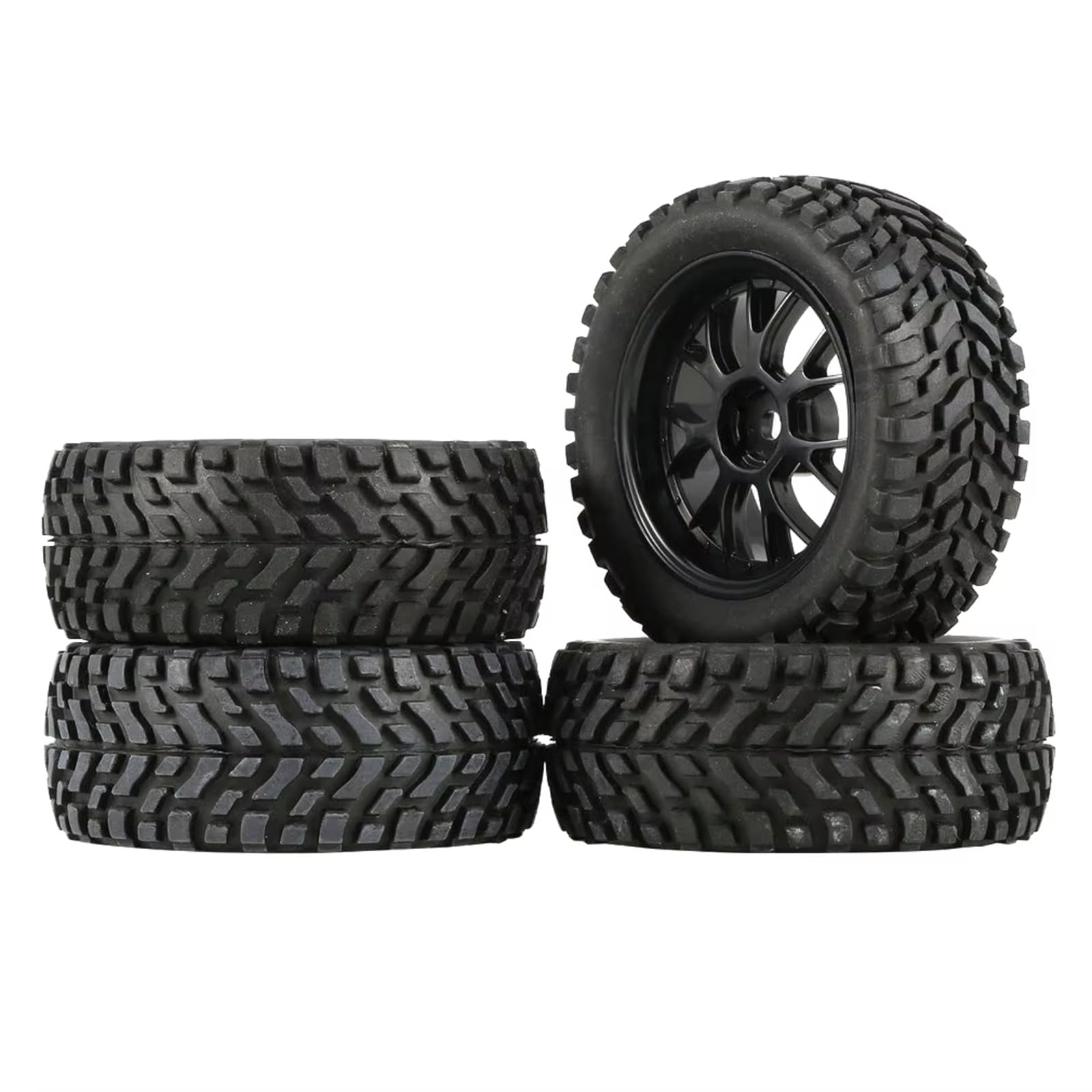 RC Coche Goma Ruedas Compatible con Wltoys para SCX10 para Traxxas para TRX-4 1/14 1/16 1/10 Accesorios De Piezas De Coche RC 1,9 "75mm Todoterreno para Rueda De Neumáticos para Buggy