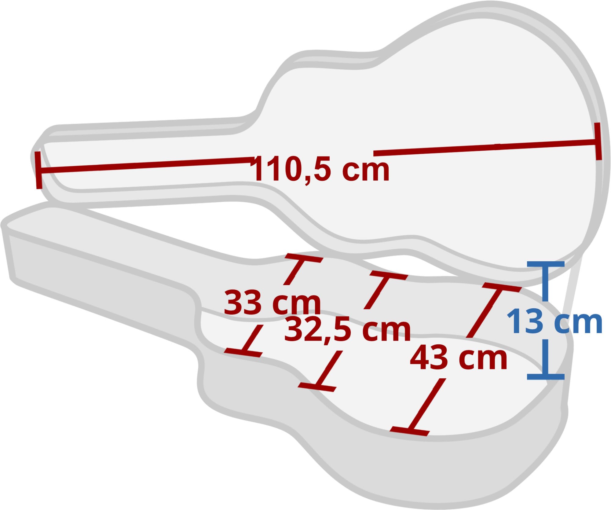 ROCKTILE Custodia 4/4 per Chitarra Western 12 Corde (gigbag imbottito, tasca interna integrata, chiudibile a chiave) Nero