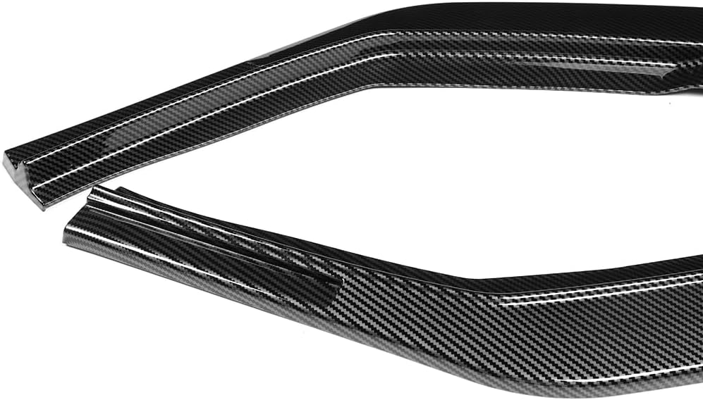 Stay-Tuned, 5PCS ABS Plastic STP-Style Front Bumper Lip Spoiler Splitter Body Kit, Compatible with 2024 2025 2026 Hyundai Elantra N Or N-Line Bumper Only, Exterior Accessory (Carbon Painted)