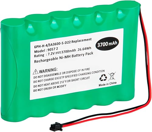 Miniatura 8 de Batería de repuesto para DSC IMPASSA SCW9057, PN 6PH-H-43A3600-S-D22 ADT DSC IMPASSA 9057 SCW9055 SCW9057 BH7236-SS 17000145 17000152 Sistema de