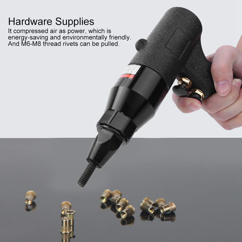Rivettatrice Pneumatica Professionale Attacco M8 a M10 per Rivetti Filettati