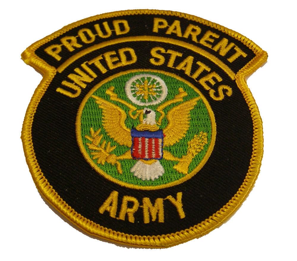 US Army Proud Parent Patch - Show Support For Soldier Son, Daughter, Mom, Dad, Step-Parents
