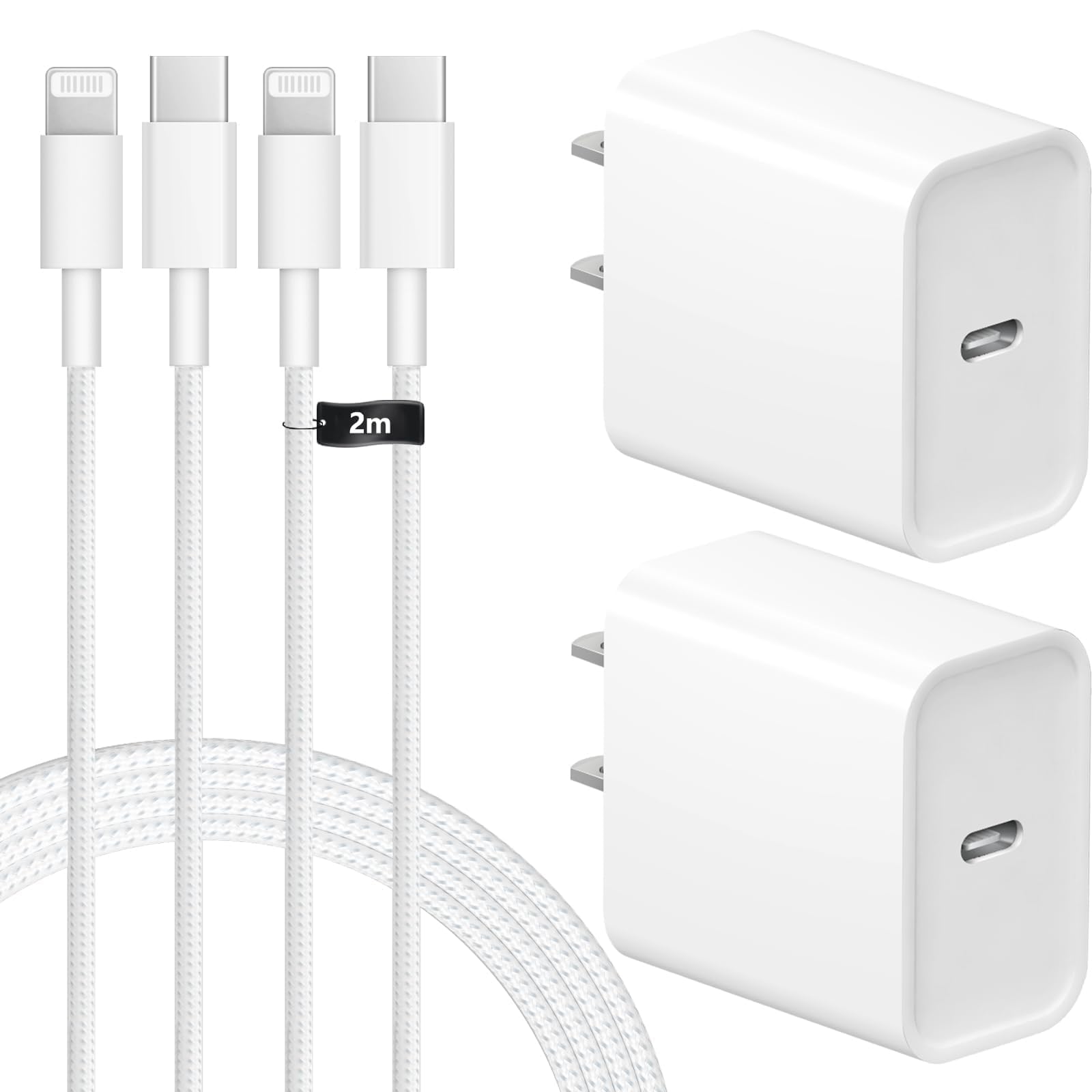 Amazon | 【編み込み式純正ケーブル付】for-iPhone-充電器-純正 20W PD