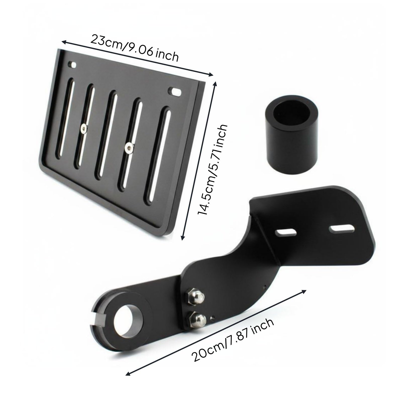 Porta Supporto Laterale Staffa Regolabile Braccio Regolabile Piastra Asolata Lega di Alluminio Spostamento Laterale Della Adatto per ciclisti Custom Officina Tragitti Urbani Viaggi Brevi