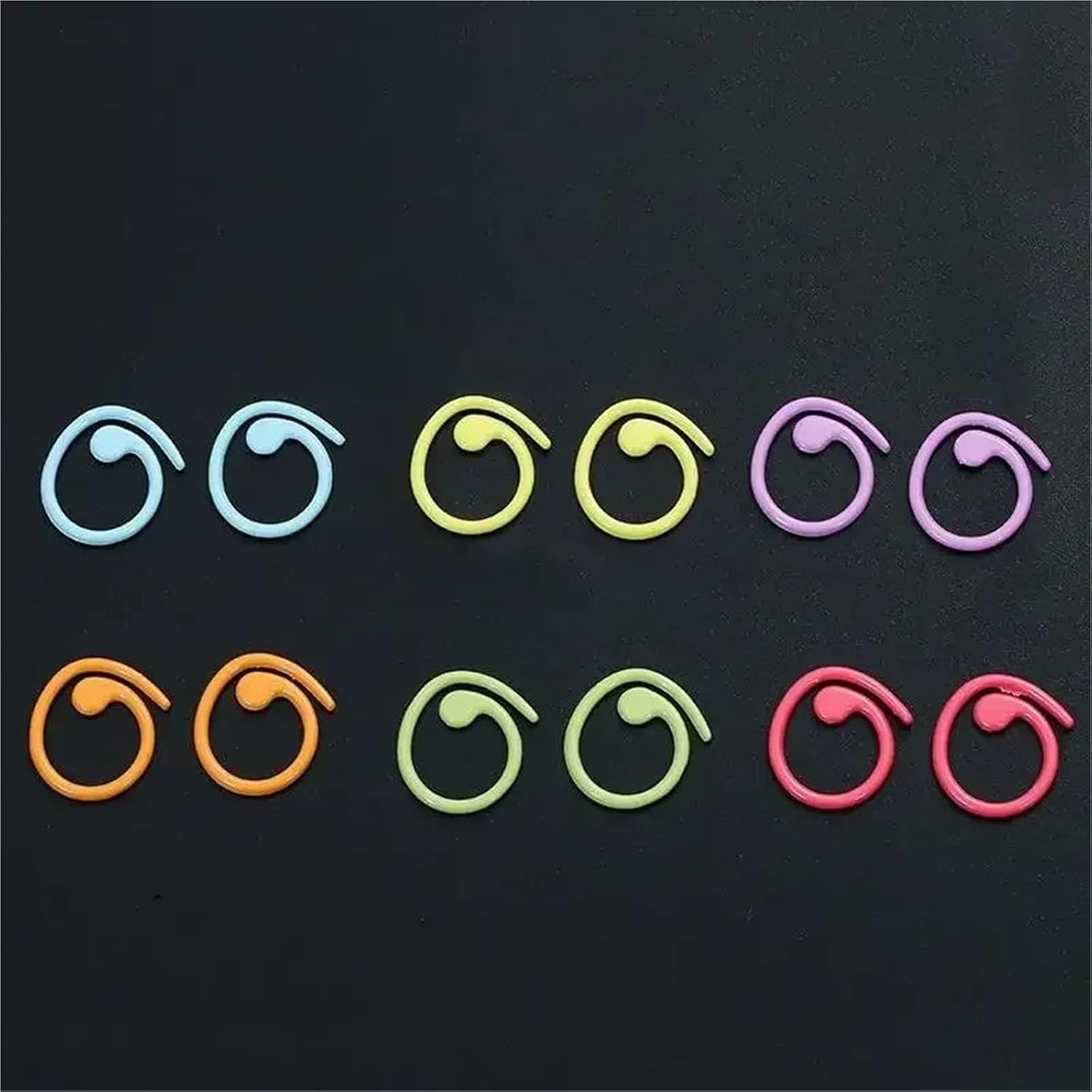 Stitch Markers 400 Pcs Colorful Stitch Markes Knitting Crochet Locking Marker Metal Needle Clip Counter Sewing Supplies