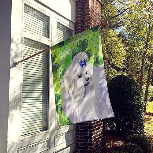 Drapeau Bichon Maltais Saint-Patrick grand format en toile pour décoration de jardin - 3