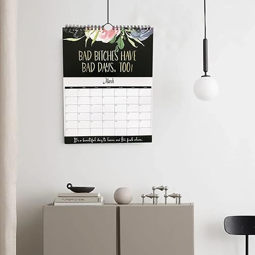 Miniatura 4 de Calendario Fuck-It 2024 para mujer, divertido planificador de palabras y calendario de pared