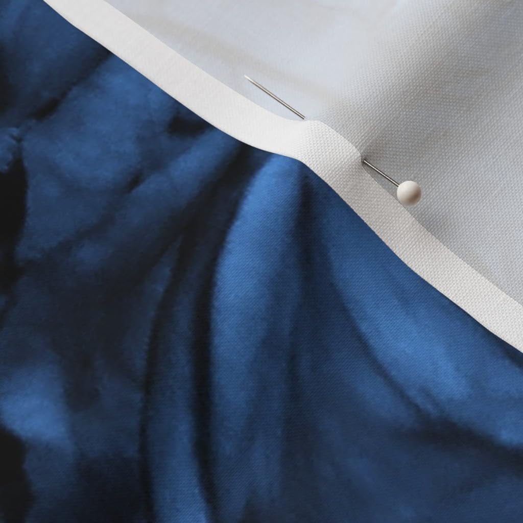 Spoonflower Fabric - Blue Roses Red Lady Rose Flowers Romantic Victorian Cobalt Nature Printed on Petal Signature Cotton Fabric by The Yard - Sewing Quilting Apparel Crafts Decor
