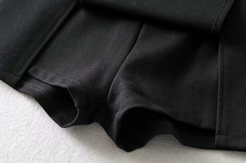 Falda Mujer Mini,Falda Acampanada De Cintura Alta Patinadora con Doble División Verano Sexy Punk Goth Lápiz Bodycon Falda Corta con Cremallera para Niñas Señoras En La Playa Fecha De Vacaciones