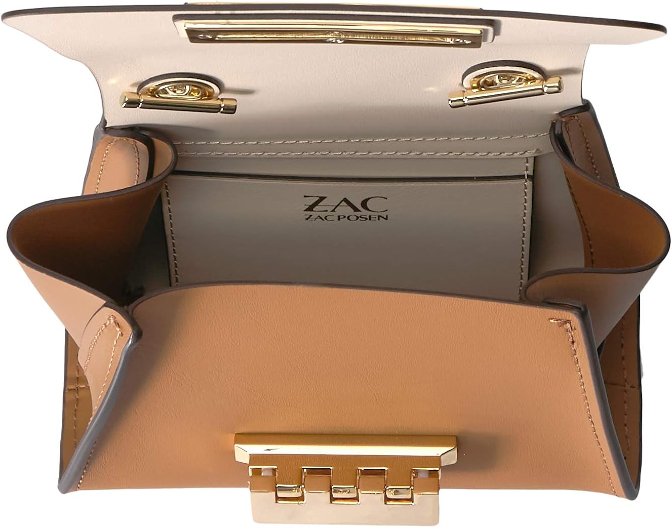 Zac Posen Eartha Top Handle CrossbodyHex Floral Perforation, CAMEL