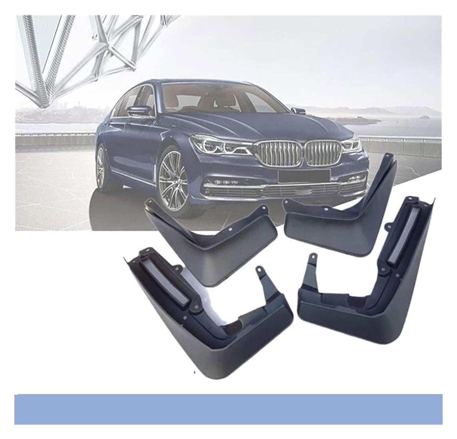Per BMW Serie 7 G11 G12 2015-2020- Paraspruzzi In Gomma Anteriori E Posteriori Protezione Parafango Per Pneumatici Parafanghi Passaruota Parafanghi Anteriori E Posteriori