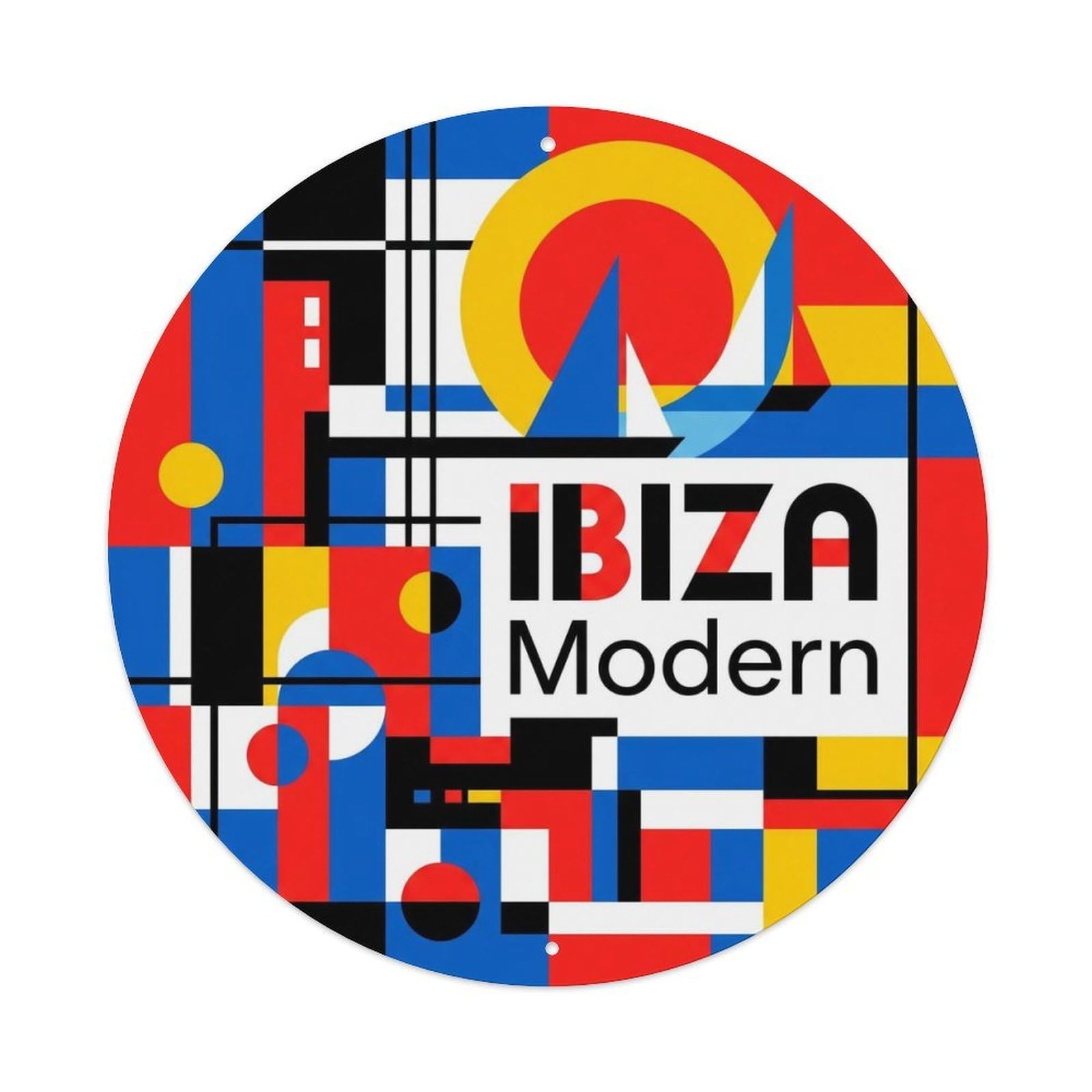 Vintage Travel Ibiza Spain Group Metal Tin Sign