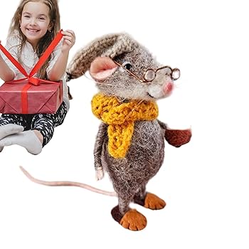 Amazon | かわいいニードルフェルトマウス、フェルト