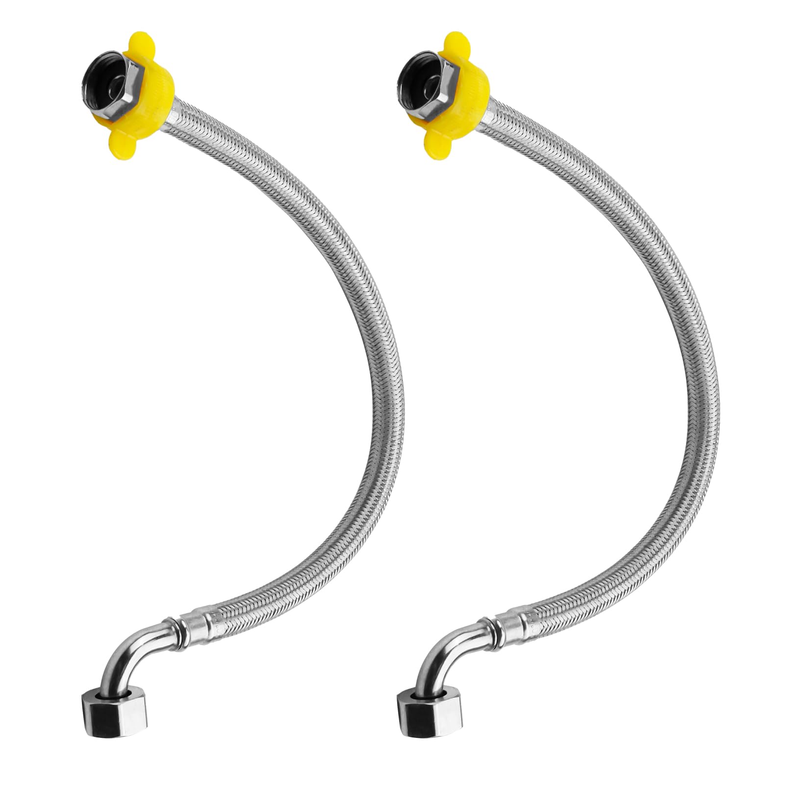 40cm Flexible Pipe British Standard 1/2”(90°) x 1/2” BSP Fitting