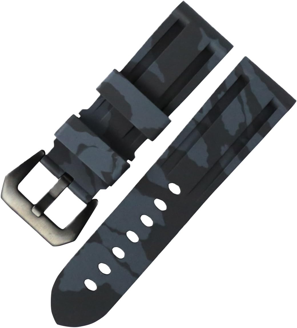 Sports silicone strap suitable for Panerai PAM watch 24mm waterproof strap