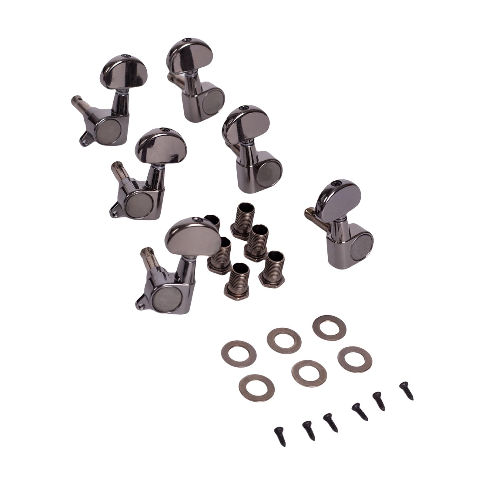 Tsophreniq 6Pcs 3L3R Locking Guitar String Tunings Pegs Metal Machine Head Tuners Tunings for Electric Acoustics Guitar Tuners Pegs