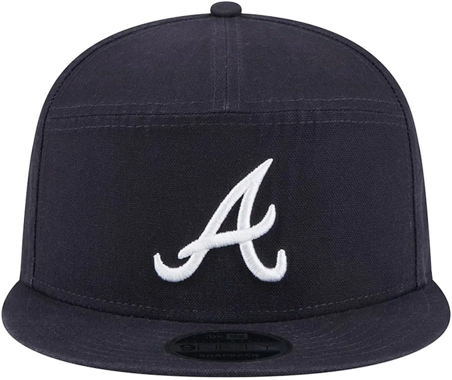 Canvas Split Panel Cotton 9 FIFTY Trucker Cap by New Era - Image 2