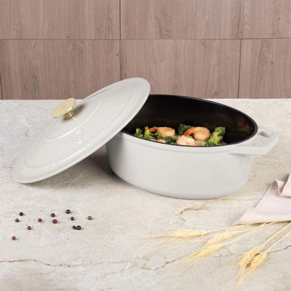Żeliwna forma do pieczenia z pokrywką 30 cm – Sahara Collection – do piekarnika i kuchenek indukcyjnych