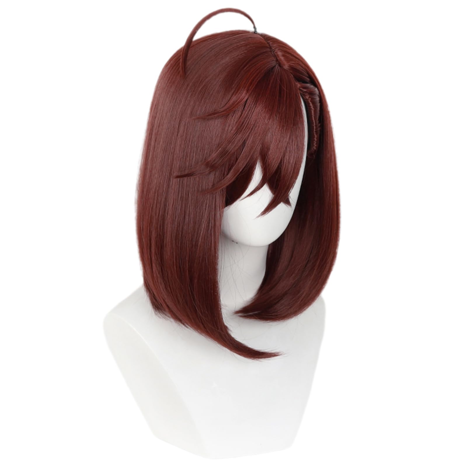Linfairy Anime Cosplay Short Red Brown Wig Halloween Costume Party Cosplay Wig for Women (Brown), 54-61 cm - Image 2