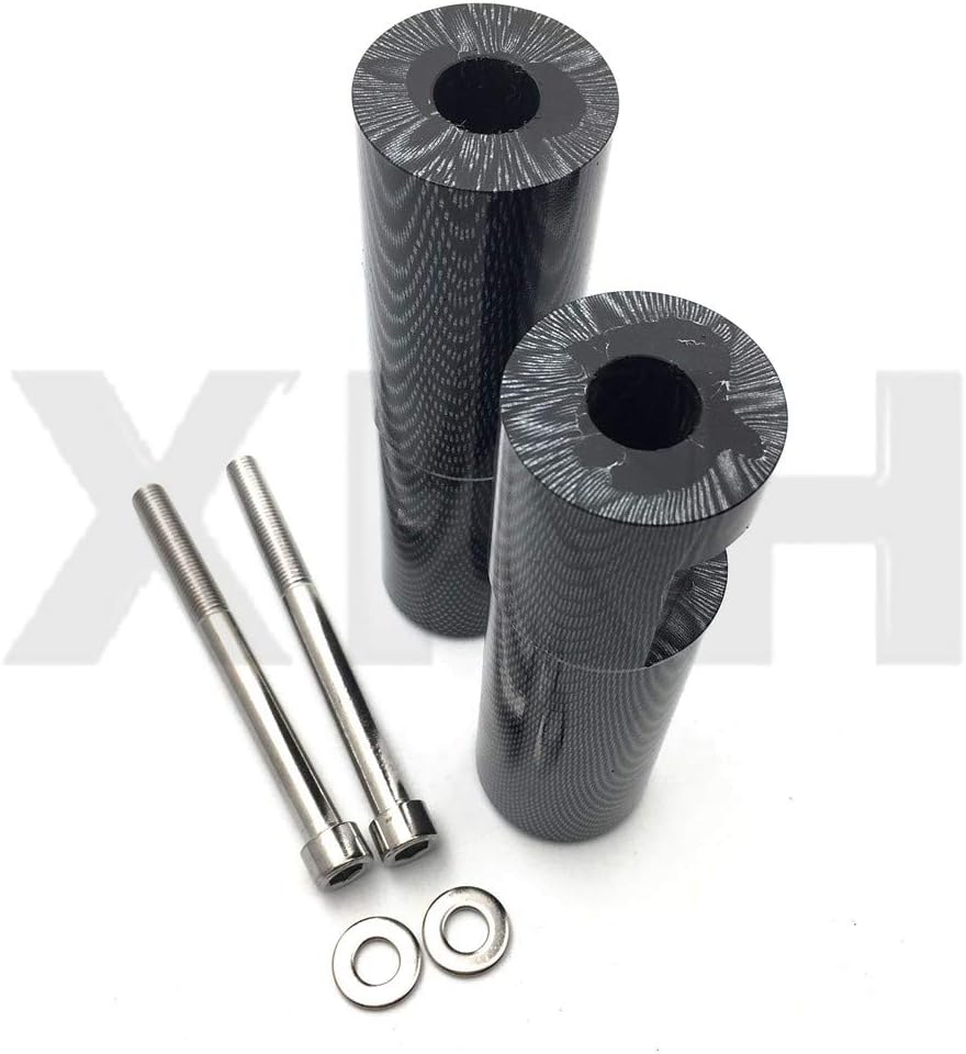 XKMT- Carbon Fiber No Cut Carbon Fiber Frame Slider Crash Protector Compatible with 2006 2007 2008 Zx14 Zx14R [P/N: MT219-043A-CN]