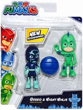P J Masks PJ Masks Hero vs. Villain 2-Pack Figure Set Gekko & Night Ninja