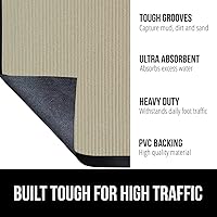 Vista 20 de Gorilla Grip - Tapete afelpado original de goma con perfil bajo, resistente, duradero, impermeable y fácil de limpiar para interior y exterior
